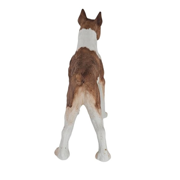 Andrea By Sadek Boxer Dog Figurine Brindle Standing Bisque - Picture 3 of 9